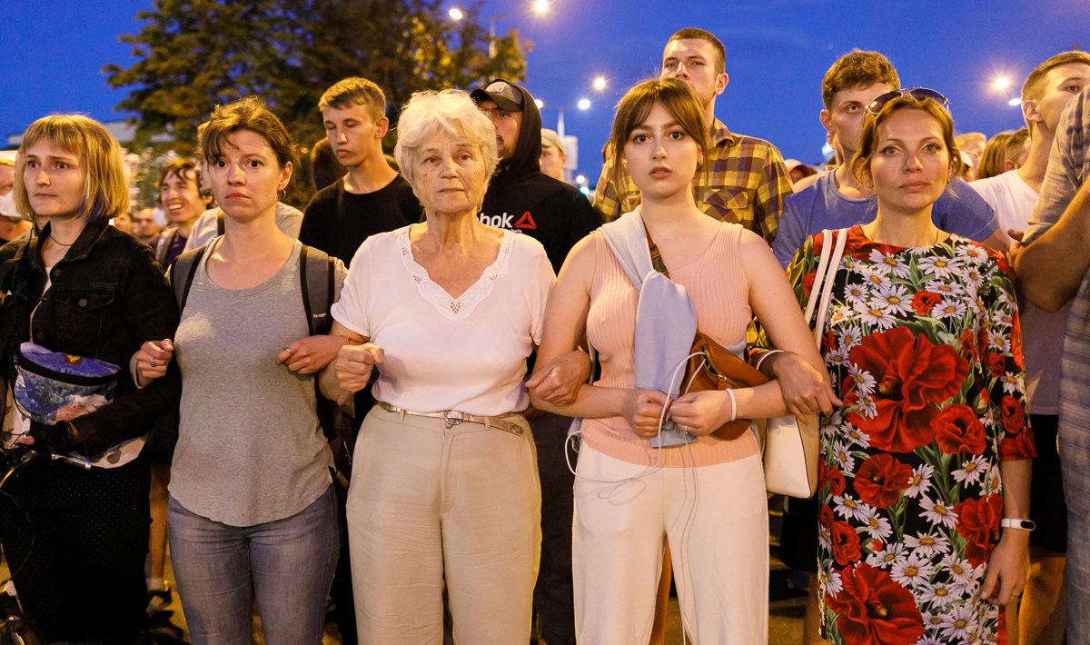 Демонстрации после выборов в Беларуси Amnesty International.