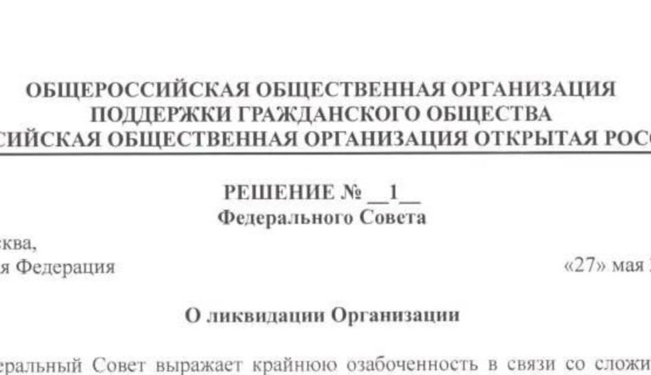 Ликвидация организации Открытая Россия Amnesty International.